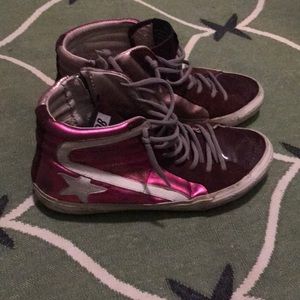 Golden goose slides Hot pink 37